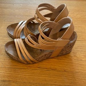 Blowfish wedge sandals size 7 never worn outside. Purchased, didn’t wear.